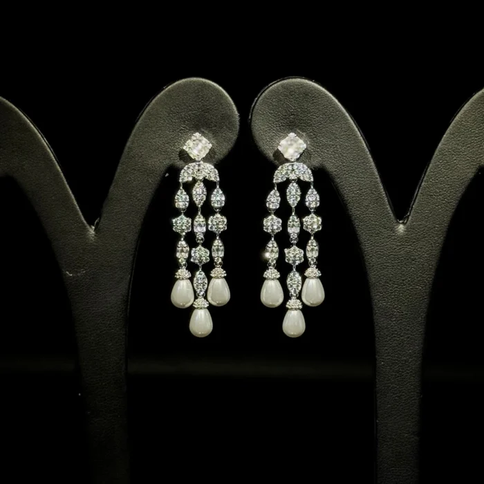 Rana white full set zircon Rhodium plated high quality - Image 5