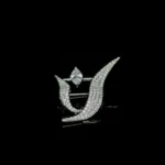 ⁦سارة بروش زركون أبيضن مطلي بالروديوم عالي الجودة⁩ - الصورة ⁦2⁩