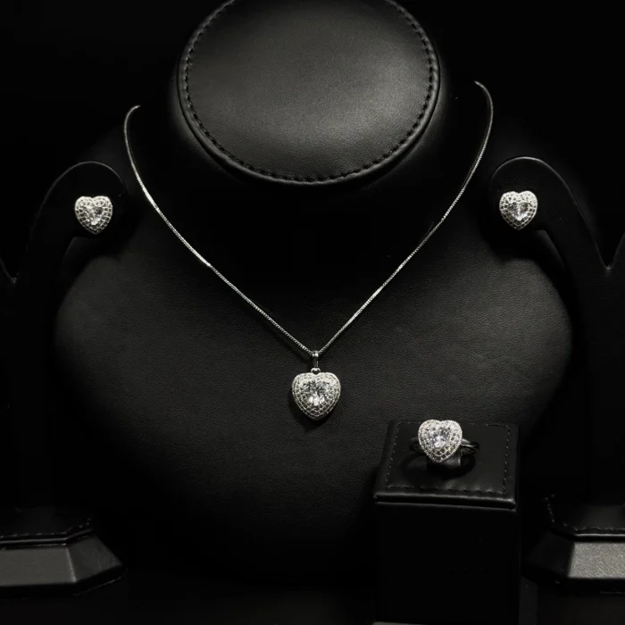 Shamma white set zircon Rhodium plated high quality - Image 2