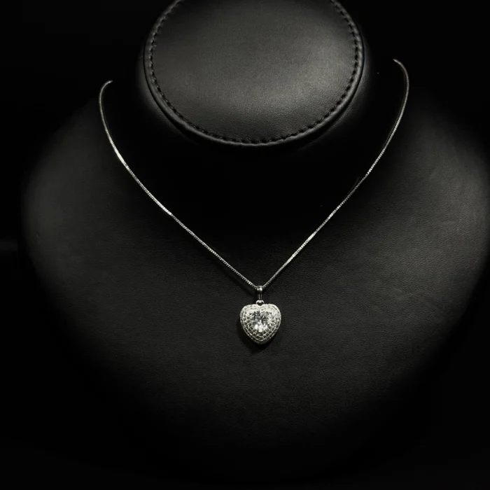 Shamma white set zircon Rhodium plated high quality - Image 3