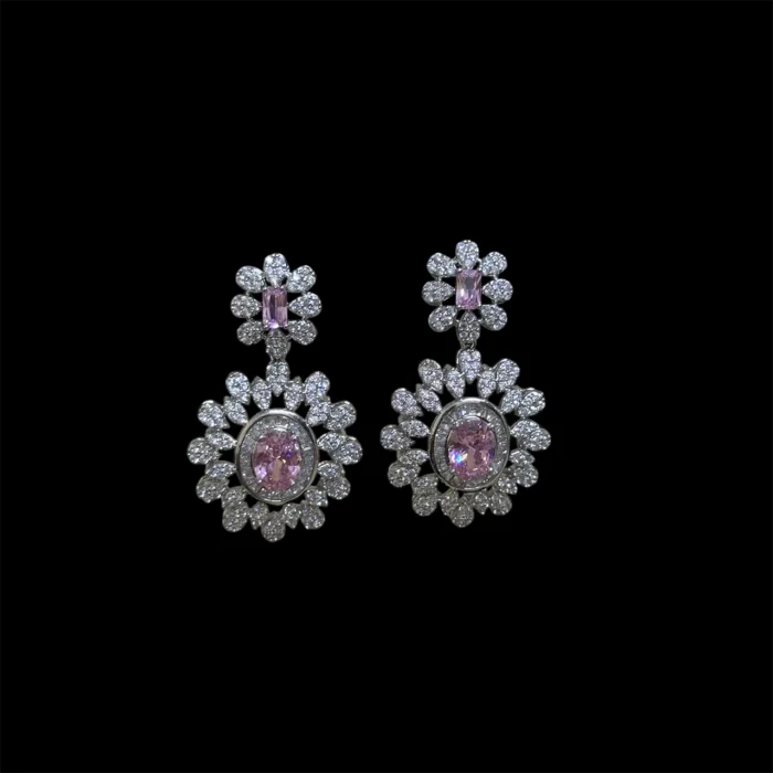 ⁦جيهان طقم زركون مطلي بالروديوم عالي الجودة⁩ - الصورة ⁦5⁩